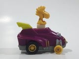 Vintage 1989 Peanuts Gang Pop Mobiles United Features Syndicate Woodstock Bird Character Plastic Toy Car Vehicle McDonald's Happy Meals Not Working