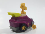 Vintage 1989 Peanuts Gang Pop Mobiles United Features Syndicate Woodstock Bird Character Plastic Toy Car Vehicle McDonald's Happy Meals Not Working