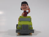 Vintage McDonald's 1989 United Features Syndicate Peanuts Gang Pop Mobiles Lucy Van Pelt Green Plastic Toy Car Vehicle