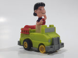 Vintage McDonald's 1989 United Features Syndicate Peanuts Gang Pop Mobiles Lucy Van Pelt Green Plastic Toy Car Vehicle