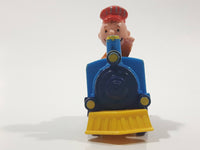 1989 Peanuts Charlie Brown Cartoon Character in Pullback Motorized Friction Toy Train Vehicle McDonald's Happy Meal Not Working Missing Rear Tires