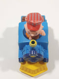1989 Peanuts Charlie Brown Cartoon Character in Pullback Motorized Friction Toy Train Vehicle McDonald's Happy Meal Not Working Missing Rear Tires