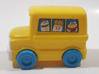 1996 Fisher Price McDonald's Characters Yellow School Bus Toy Plastic Toy Car Vehicle