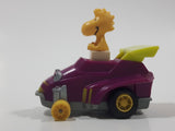 Vintage 1989 Peanuts Gang Pop Mobiles United Features Syndicate Woodstock Bird Character Plastic Toy Car Vehicle McDonald's Happy Meals Not Working
