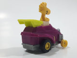 Vintage 1989 Peanuts Gang Pop Mobiles United Features Syndicate Woodstock Bird Character Plastic Toy Car Vehicle McDonald's Happy Meals Not Working