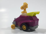 Vintage 1989 Peanuts Gang Pop Mobiles United Features Syndicate Woodstock Bird Character Plastic Toy Car Vehicle McDonald's Happy Meals Not Working
