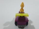 Vintage 1989 Peanuts Gang Pop Mobiles United Features Syndicate Woodstock Bird Character Plastic Toy Car Vehicle McDonald's Happy Meals Not Working