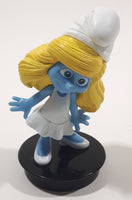 2011 Snapco Peyo Smurfs Smurfette Character 3 1/4" Tall PVC Toy Figure