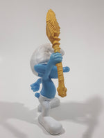 2011 McDonald's Peyo Smurfs Clumsy 4" Tall PVC Toy Figure