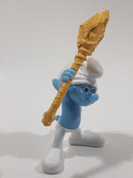 2011 McDonald's Peyo Smurfs Clumsy 4" Tall PVC Toy Figure