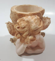 Casa Elite Angle Baby Themed 7" Long Resin Candle Holder Designed By M. Valenti One Small Chip