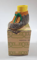 Hokkai Mokukogeisha Japanese Moccasin Style Animal Fur Shoe Slipper in Box