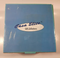 Casa Elite Gift Collection Aqua Lite 6 1/2" Diameter Glass Candle Holder New in Box