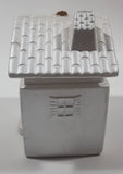 Vintage Berger Dragonfly Rhinestone Ceramic House 4" Tall Trinket Box Made in Italy
