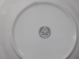 Set of 4 White with Gold Trim 7" Diameter China Side Plate Dishes Made in China