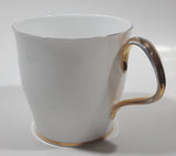 Vintage Royal Albert Val D'Or White Gold Trim 3 1/4" Tall Tea Cup Thin Handle Crack