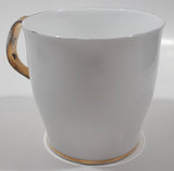 Vintage Royal Albert Val D'Or White Gold Trim 3 1/4" Tall Tea Cup Thin Handle Crack