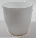 Vintage Royal Albert Val D'Or White Gold Trim 3 1/4" Tall Tea Cup Thin Handle Crack