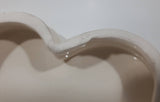 Heart Shaped White and Red Flower Themed Ceramic Trinket Box