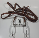 Brown Leather Horse Tack Metal 5 1/2" Wide