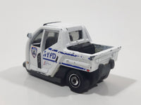 2016 Matchbox NYPD Police Parking "Meter Made" White Die Cast Toy Car Emergency Vehicle