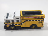 2012 Matchbox MBX Airport Hazard Squad Fire Truck Yellow and White Die Cast Toy Car Vehicle