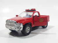 Maisto Dodge Ram Pickup Truck Search & Rescue Red 1/46 Scale Pull Back Die Cast Toy Car Vehicle with Opening Doors