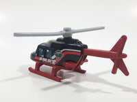 2016 Hot Wheels Police Pursuit Propper Chopper Black Die Cast Toy Helicopter