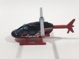 2016 Hot Wheels Police Pursuit Propper Chopper Black Die Cast Toy Helicopter