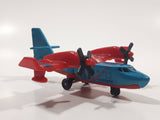 2009 Matchbox Blaze Buster Water Bomber Airplane Blue and Red Die Cast Toy Aircraft