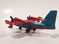 2009 Matchbox Blaze Buster Water Bomber Airplane Blue and Red Die Cast Toy Aircraft