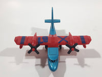 2009 Matchbox Blaze Buster Water Bomber Airplane Blue and Red Die Cast Toy Aircraft