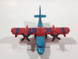 2009 Matchbox Blaze Buster Water Bomber Airplane Blue and Red Die Cast Toy Aircraft