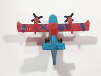 2009 Matchbox Blaze Buster Water Bomber Airplane Blue and Red Die Cast Toy Aircraft