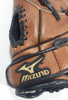 Mizuno Power Lock Finch Pocket 2 Fast Pitch Model GFN 1257 Brown Baseball Glove 12.5 Inches