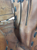 Mizuno Power Lock Finch Pocket 2 Fast Pitch Model GFN 1257 Brown Baseball Glove 12.5 Inches