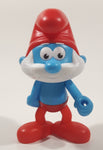 2016 Burger King Peyo Smurfs The Lost Village Papa Smurf Character 5" Tall Plastic Toy Figure