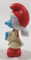 2016 Burger King Peyo Smurfs The Lost Village Papa Smurfette Character 5" Tall Plastic Toy Figure