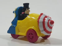 1991 McDonald's Batman Returns Penguin in Umbrella Roto-Roadster Car 3" Long Plastic Toy Figure Vehicle