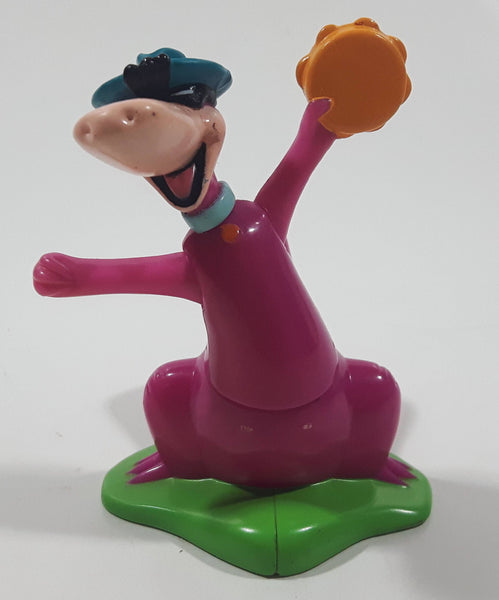 Rare 1997 Hanna Barbera The Flintstones Dino Playing The Tambourine 3" Tall Plastic Toy Figure