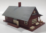 Grey and Brown Plastic Railroad Model Train Station Building