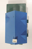 Blue and White Plastic Railroad Model House with Porch Building