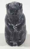 A Wolf Original Beaver Soapstone Carved Sculpture Ornament