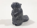 A Wolf Original Beaver Soapstone Carved Sculpture Ornament