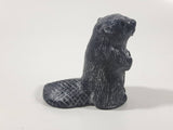 A Wolf Original Beaver Soapstone Carved Sculpture Ornament