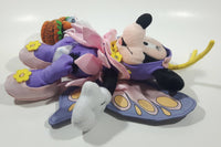 Disney Minnie Mouse Purple Butterfly with Easter Egg Basket 10" Tall Stuffed Plush Toy Character