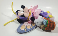Disney Minnie Mouse Purple Butterfly with Easter Egg Basket 10" Tall Stuffed Plush Toy Character