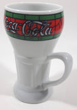 Mann Made Mugs Exclusive Coca Cola White Stained Glass Pattern 5 1/2" Tall Ceramic Mug Cup