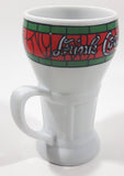 Mann Made Mugs Exclusive Coca Cola White Stained Glass Pattern 5 1/2" Tall Ceramic Mug Cup