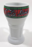 Mann Made Mugs Exclusive Coca Cola White Stained Glass Pattern 5 1/2" Tall Ceramic Mug Cup